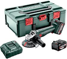 Угловая шлифмашина Metabo W 18 L 9-125 602249650 (с 2-мя АКБ 5.2 А•ч, кейс) Угловая шлифмашина Metabo W 18 L 9-125 602249650 (с 2-мя АКБ 5.2 А•ч, кейс)