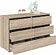 Комод Кортекс-мебель Бари 120 6ш (дуб сонома/дуб сонома/береза)