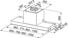 Кухонная вытяжка Franke Style K-Link FST DRIP-FREE 60 X/2 KL 305.0705.074 Кухонная вытяжка Franke Style K-Link FST DRIP-FREE 60 X/2 KL 305.0705.074