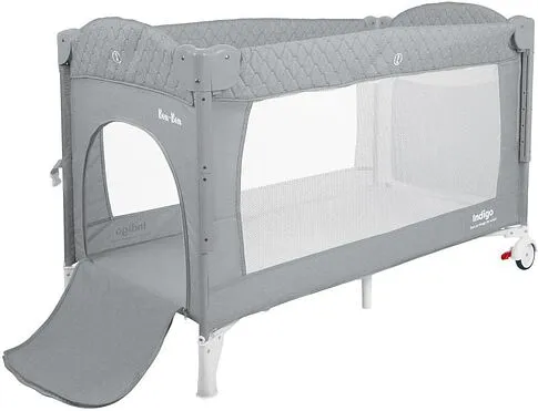 Манеж-кровать Indigo Bon-Bon (светло-серый)