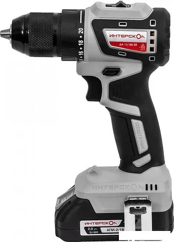 Дрель-шуруповерт Интерскол ДА-13/18В (с 2-мя АКБ, кейс)