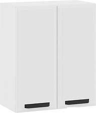 Шкаф навесной Трия Тиана 1В6 (белый/белый супермат)