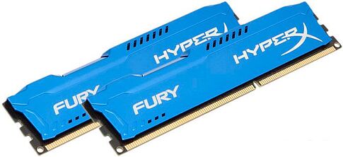 Оперативная память Kingston HyperX Fury Blue 2x8GB KIT DDR3 PC3-12800 (HX316C10FK2/16)