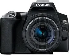 Зеркальный фотоаппарат Canon EOS 250D Kit 18-55 IS STM (черный) Зеркальный фотоаппарат Canon EOS 250D Kit 18-55 IS STM (черный)