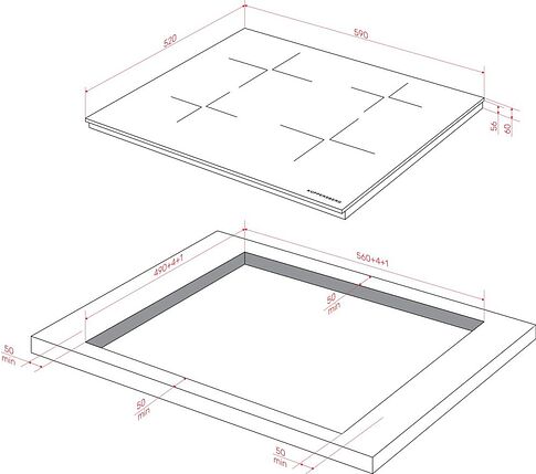 Варочная панель KUPPERSBERG ICI 606