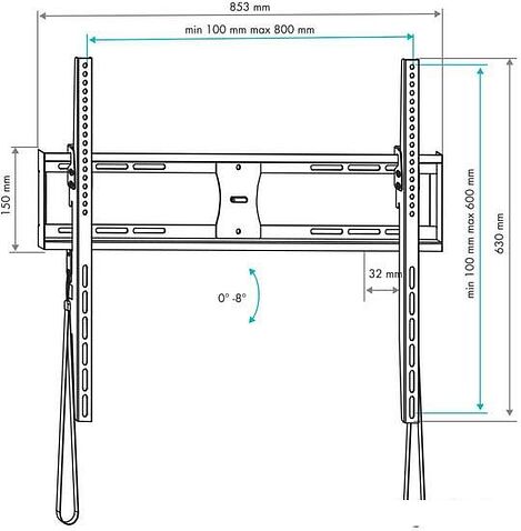 Кронштейн VLK TRENTO-42 (черный)