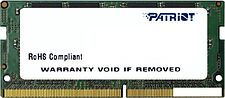 Оперативная память Patriot 8GB DDR4 SODIMM PC4-19200 PSD416G240081S Оперативная память Patriot 8GB DDR4 SODIMM PC4-19200 PSD416G240081S