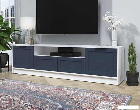 Тумба Интерлиния ТВ Концепт Тренд КТ-ТВ4-50 (белый платинум/дуб королевский)