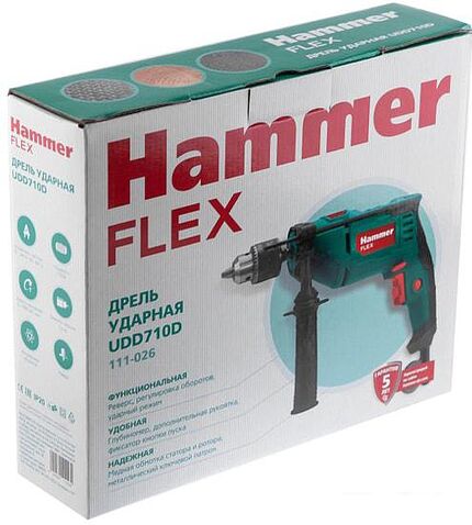 Ударная дрель Hammer UDD710D