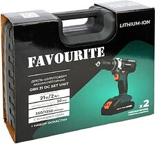 Ударная дрель-шуруповерт Favourite OBS 21 DC Set Unit (с 2-мя АКБ, кейс)