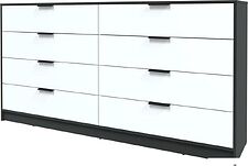 Комод Интерлиния Концепт КТ-К197 (белый платинум/антрацит)