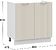 Шкаф напольный Трия Кимберли 1Н8М (белый/крем)