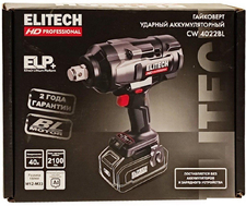 Гайковерт ELITECH CW 4022BL HD E2201.073.00 (без АКБ)