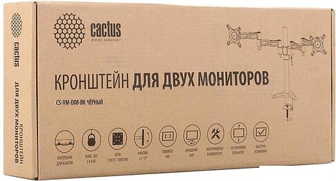 Кронштейн CACTUS CS-VM-D08-BK