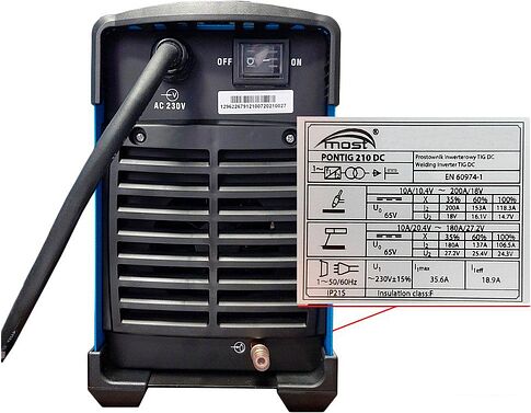 Сварочный инвертор MOST PONTIG 210 DC
