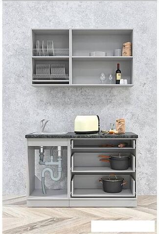 Готовая кухня Интерлиния Мила Матте 1.3 А