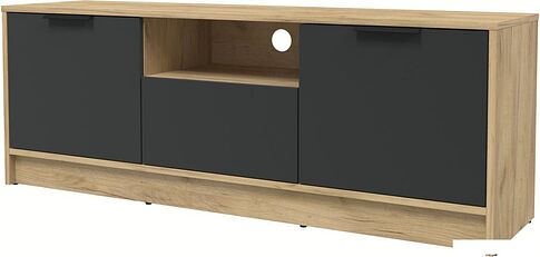 Тумба Интерлиния ТВ Концепт КТ-ТВ3-50 (антрацит/дуб золотой)