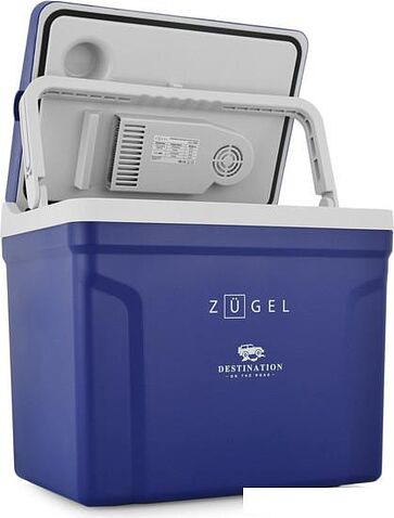 Термоэлектрический автохолодильник ZUGEL ZCR25 (синий)