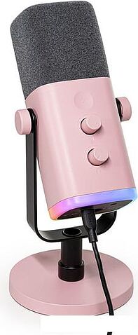 Проводной микрофон FIFINE AM8 (розовый)