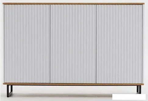 Комод Shtabe Royal 5051 эко (белый/дуб сантана/черный)