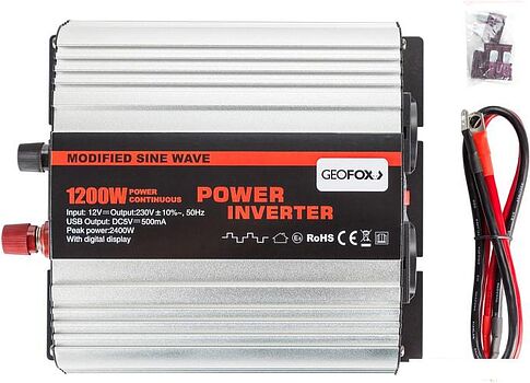 Автомобильный инвертор GEOFOX MD 1200W/24v
