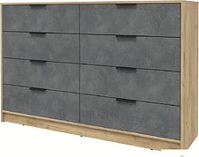 Комод Интерлиния Концепт КТ-К157 (бетон портленд/дуб золотой)