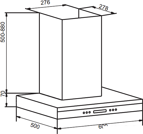 Кухонная вытяжка Hansa OKP 662 TH