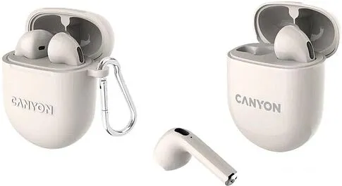 Наушники Canyon TWS-6 (бежевый)