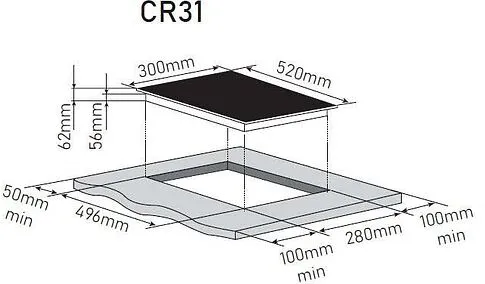 Варочная панель ZorG CR31 black