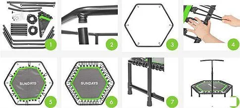 Батут Sundays Favorite 48" (с ручкой, зеленый)