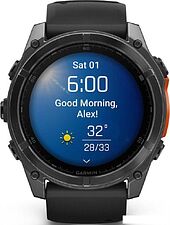Умные часы Garmin Fenix 8 51мм (серый, черный силиконовый ремешок) Умные часы Garmin Fenix 8 51мм (серый, черный силиконовый ремешок)