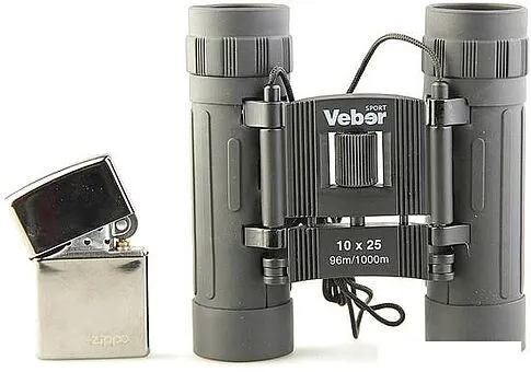 Бинокль Veber БН 10*25 Sport черный