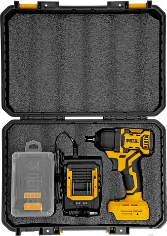 Гайковерт Denzel CIWH-BL-20-500 (с 1-им АКБ, кейс)