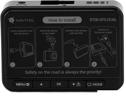 Автомобильный видеорегистратор NAVITEL R700 GPS DUAL