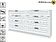 Комод Интерлиния Концепт КТ-К197 Деко (белый платинум/белый)
