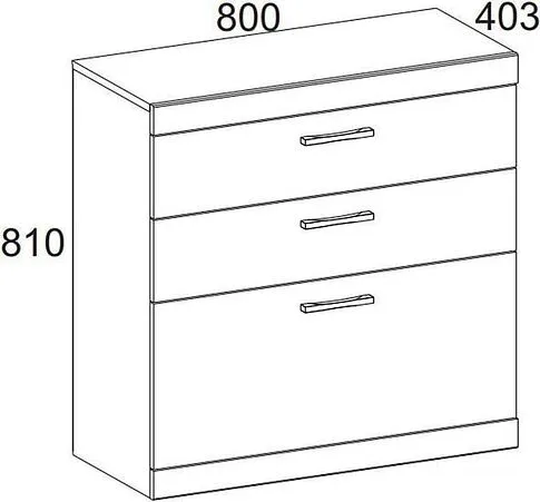 Комод Anrex Oskar 3S (дуб санремо)