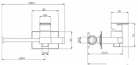 Гигиенический душ Gross Aqua Bidet GA120301C