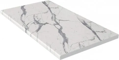 Готовая кухня Интерлиния Мила Лайт 3.0 (белый платинум/бетон портленд/белый гранит)