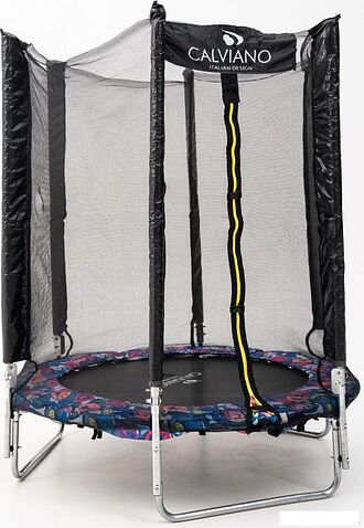 Батут Calviano Smile 183 см-6 ft INSIDE с внутренней сеткой складной