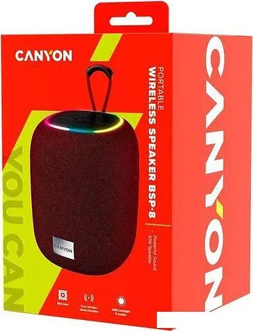 Беспроводная колонка Canyon BSP-8 (бордовый)