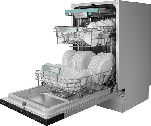 Встраиваемая посудомоечная машина Weissgauff BDW 4535 D Inverter AutoOpen Timer Floor