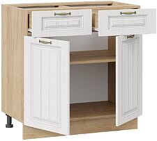 Шкаф напольный Трия Лина 1Н8Я1 (дуб крафт золотой/белый)