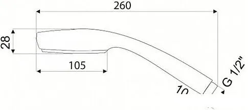 Душевая лейка Rubineta Dove 622074