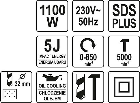Перфоратор Yato YT-82123