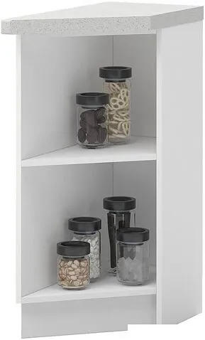 Шкаф напольный Mio Tesoro Альфа ШНТ 300 (белый/холст вулкан)