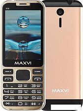 Мобильный телефон Maxvi X10 (золотистый)
