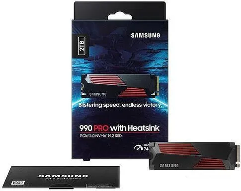 SSD Samsung 990 Pro с радиатором 4TB MZ-V9P4T0CW