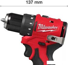 Дрель-шуруповерт Milwaukee M12 BLDDRC-202C 4933499686 (с 2-мя АКБ, кейс)