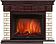 Портал Firelight Bricks 30 (камень бежевый/шпон темный дуб)
