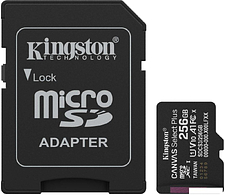 Карта памяти Kingston Canvas Select Plus microSDXC 256GB SDCS3/256GB (с адаптером)